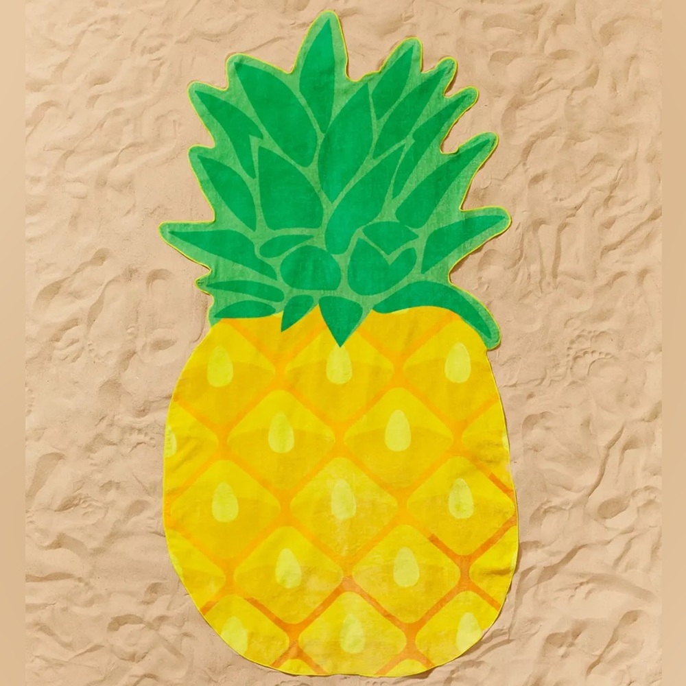SUNNYLIFE PINEAPPLE SHAPED BEACH TOWEL